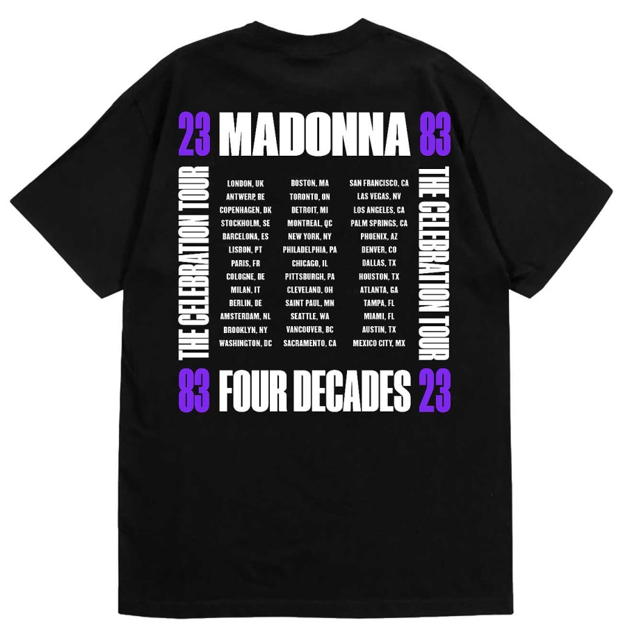 Online Madonna The Celebration Tour Black Tee