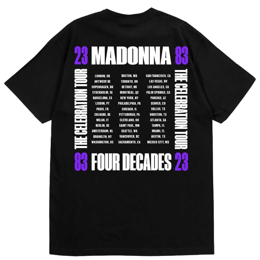 Best Madonna The Celebration Tour Black Tee