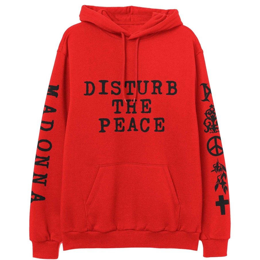 Clearance Madonna Disturbe The Peace Red Pullover Hoodie