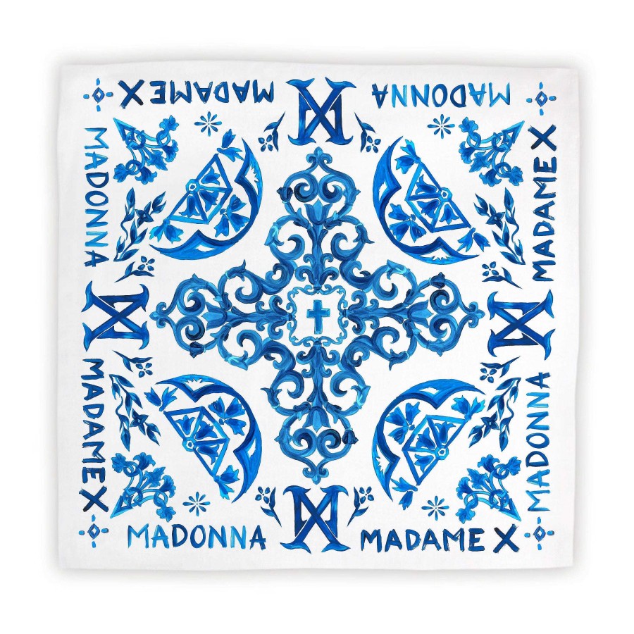 New Madonna Madonna Blue Tiles Scarf