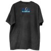 Wholesale Madonna True Blue Watercolor Black Tee